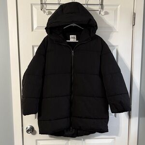 Zara Black Puffer Jacket